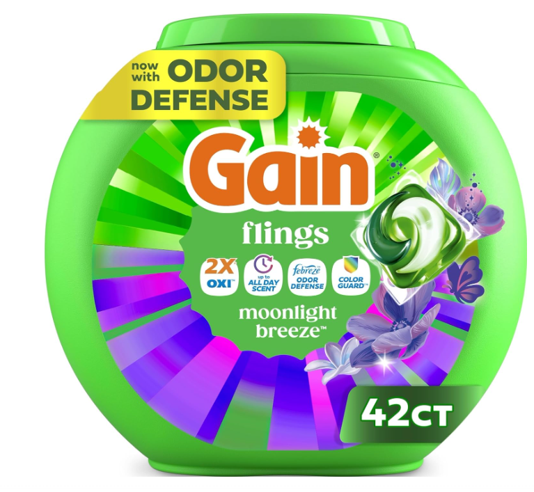 Gain Flings Moonlight Breeze Detergent 42ct