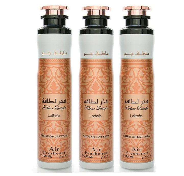 Lattafa Arabian Air Freshener Bundle Rose Gold 3 × 300ml