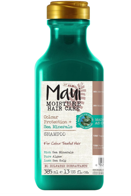 Maui Moisture Vegan Sea Minerals Colour Aloe Vera Shampoo for Coloured Hair 385ml