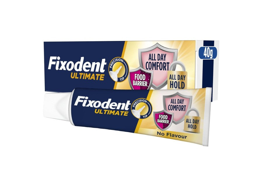 Fixodent Ultimate Denture Adhesive Flavour Free 40g
