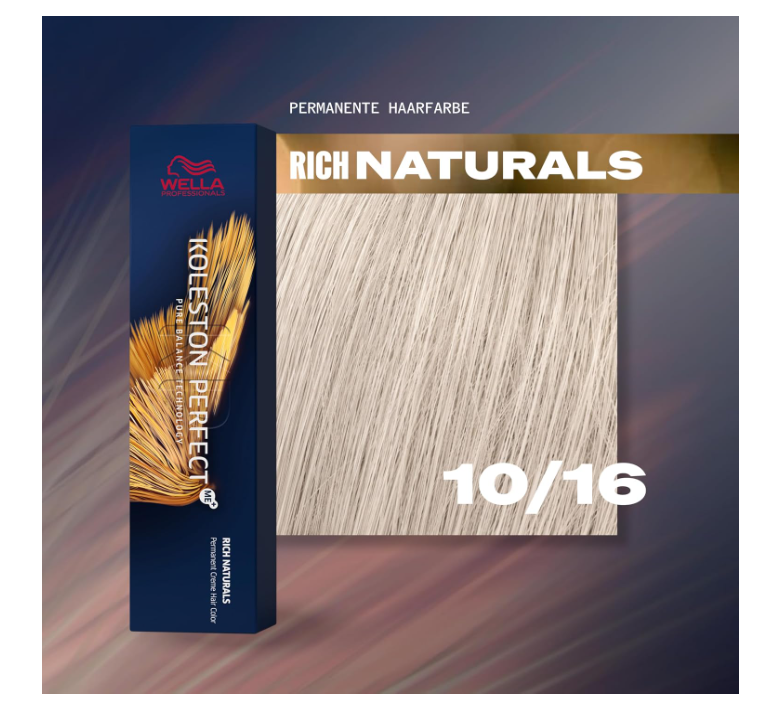 Wella Professionals Koleston Perfect Me 10/16 Light Ash Blonde 60ml – 2 Pack