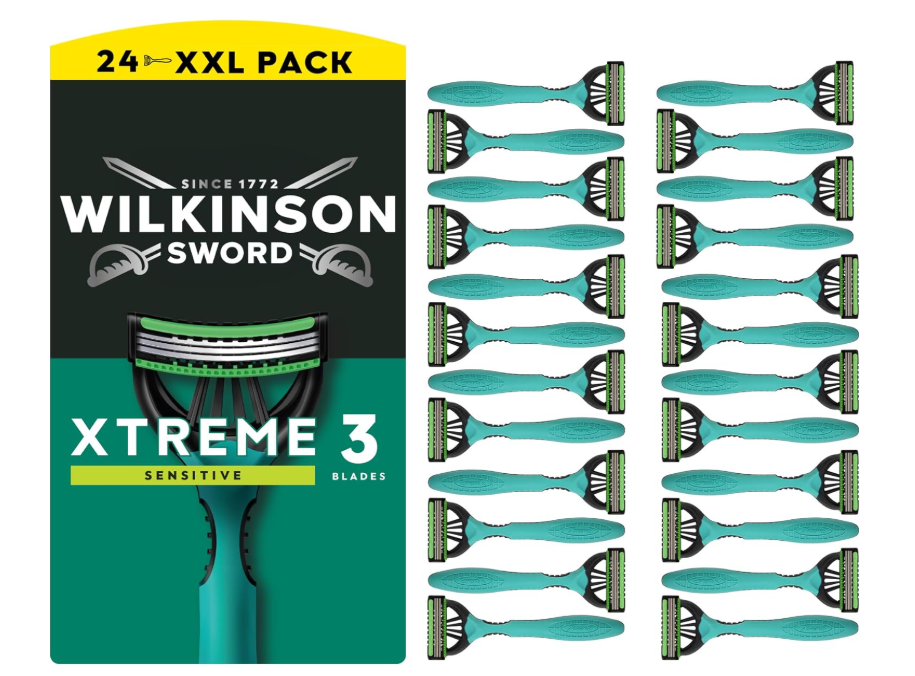 Wilkinson Sword Xtreme 3 Sensitive Disposable Razors 24 Pack