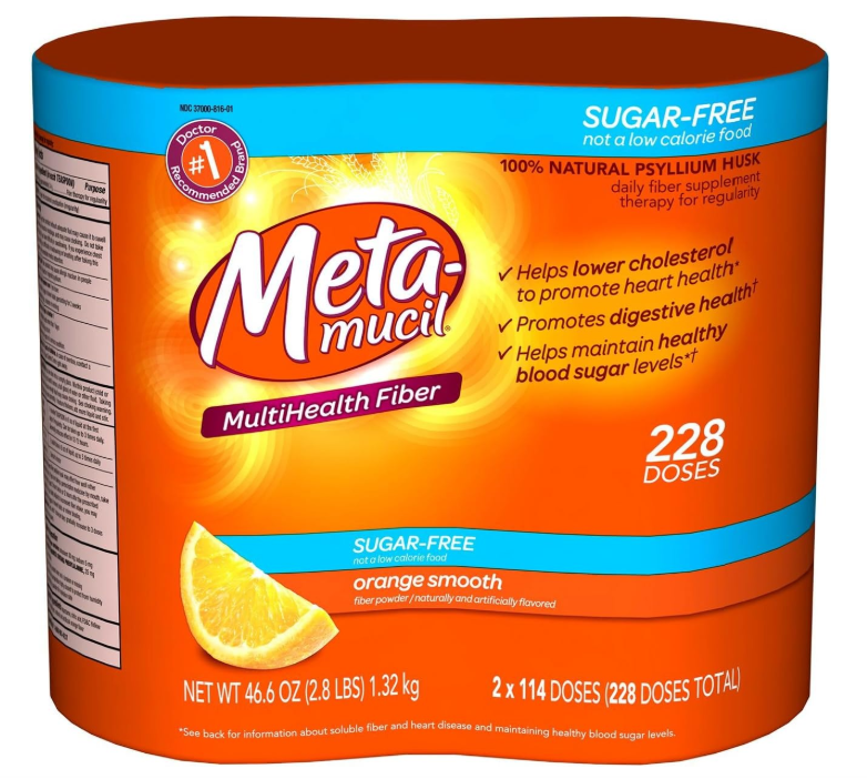 Metamucil MultiHealth Fiber Sugar Free Value Pack 228 Doses