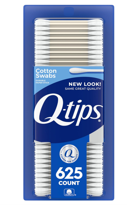 Q-Tips Cotton Swabs 625 Counts