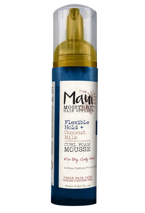 Maui Moisture Flexible Hold + Coconut Milk Curl Foam Mousse 8.5oz