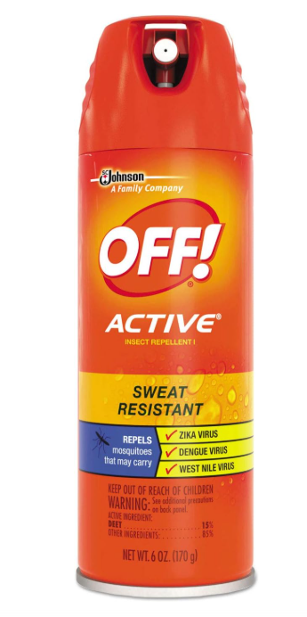 SC Johnson OFF! Active Insect Repellent I Sweat Resistant 6oz