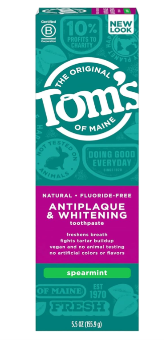 Tom's Of Maine Antiplaque & Whitening Fluoride-Free Toothpaste 155.9g