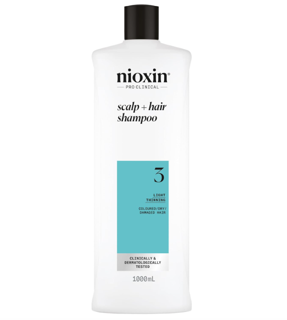 Nioxin System 3 Scalp &amp; Hair Cleanser Shampoo 1000ml