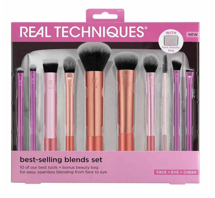 Real Techniques Blends Set 10-Piece Makeup Brush Collection