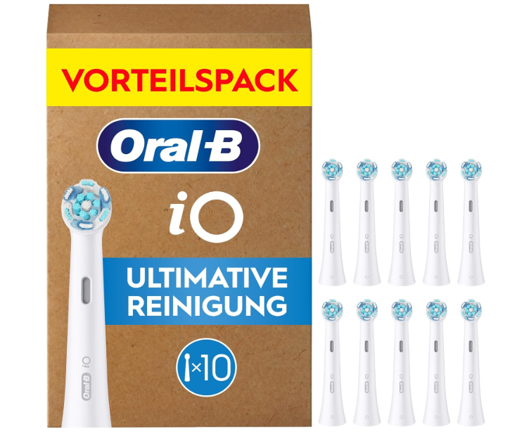 Oral-B iO Ultimate Clean Toothbrush Replacement Heads Megapack White 10 Pack