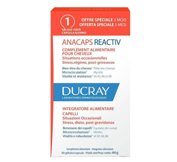Ducray Anacaps Reactiv Anti-Hair Loss Nutritional Supplement