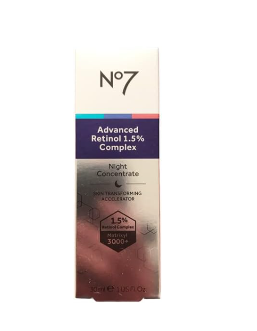No7 Advanced Retinol 1.5% Complex Night Concentrate Accelerator 30ml