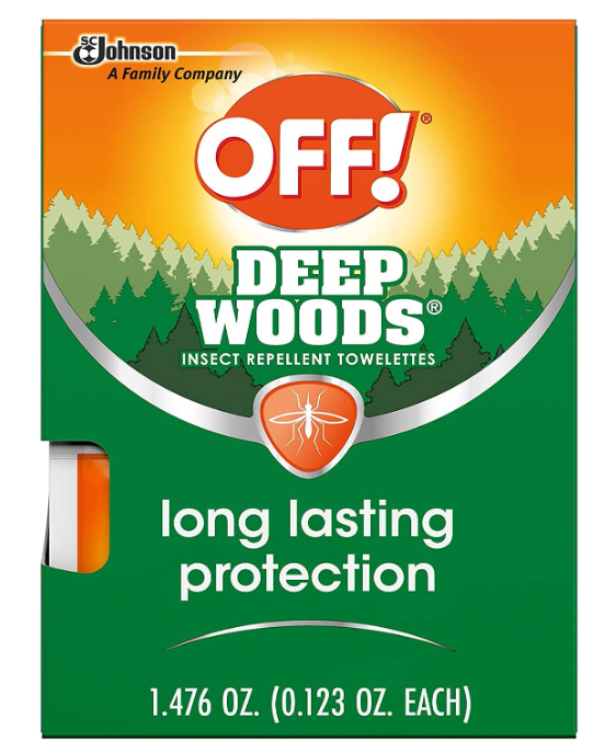 OFF! Deep Woods Insect Repellent Towelettes 12 Count Box 1pck