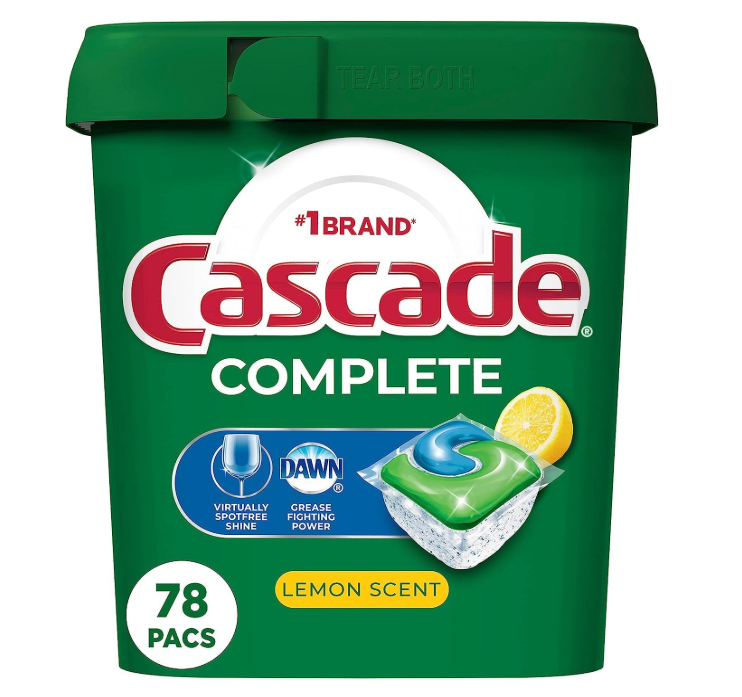 Cascade Dishwasher Detergent Lemon 78 Count