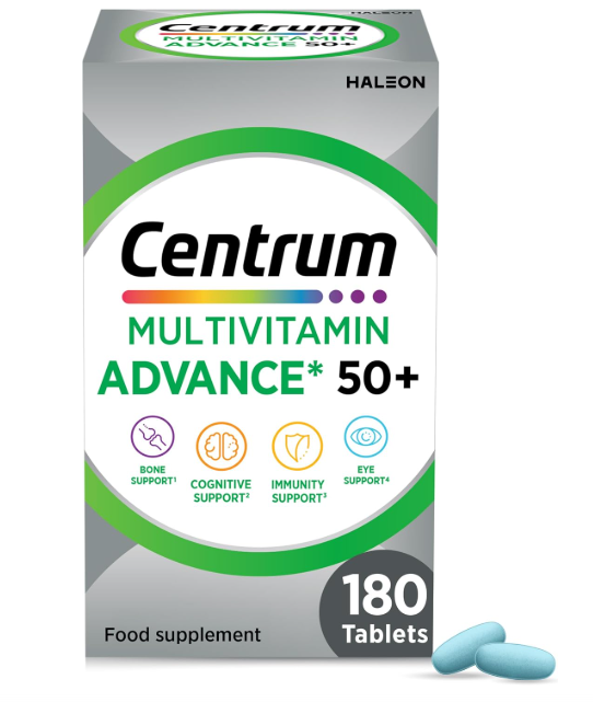 Centrum Advance 50+ Multivitamin Tablets, Adults over 50 180 Pack