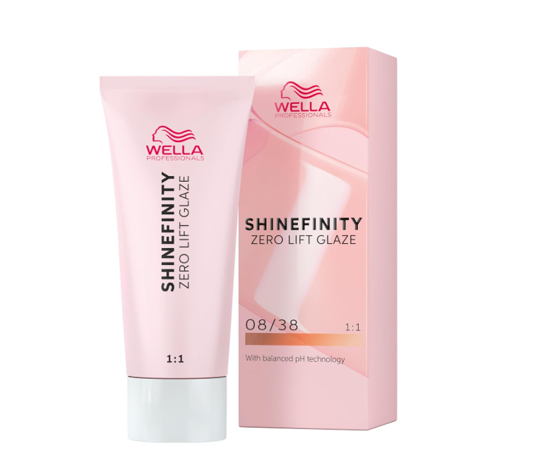 Wella Professionals Zero Lift Shinefinity Glaze 08/38 Warm Honey Latte 60ml