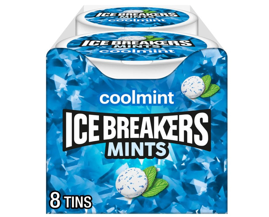 Ice Breakers Sugar Free Mints Coolmint – Pack of 8