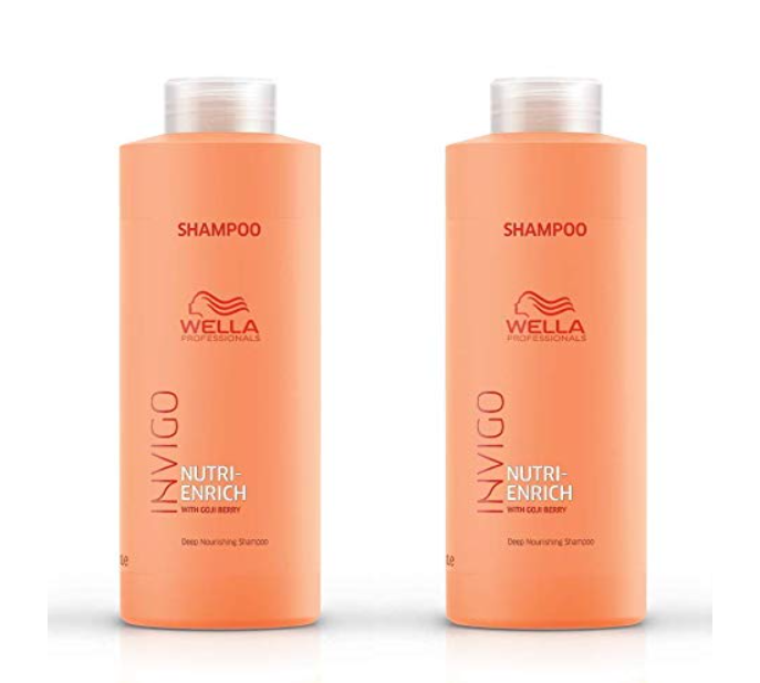 Wella Professionals Invigo Nutri-Enrich Shampoo with Goji Berry 1L Twin Pack