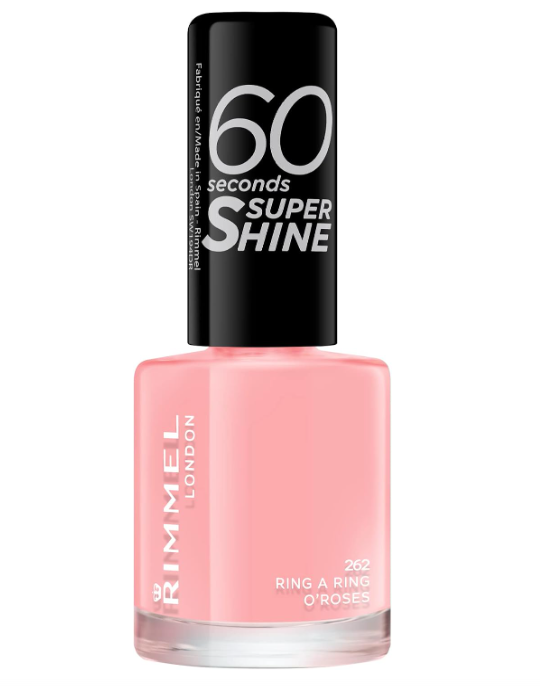 Rimmel 60 Seconds Super Shine Nail Polish 262 Ring A Ring O'Roses 8ml