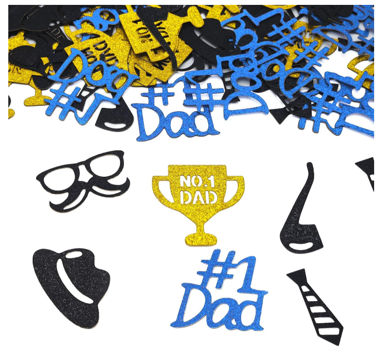 Fogcosy 100 Pcs Father's Day Confetti Party Decor