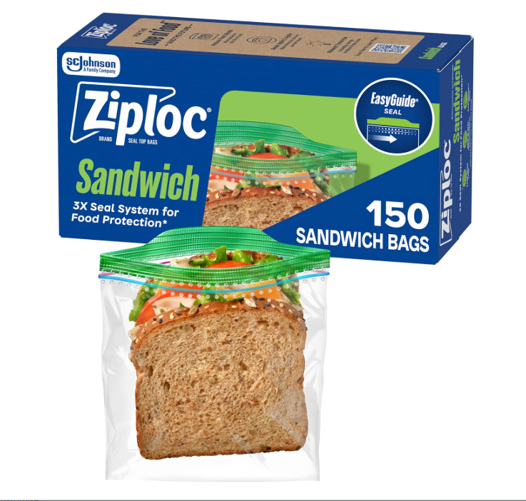 Ziploc Sandwich Bags 150ct