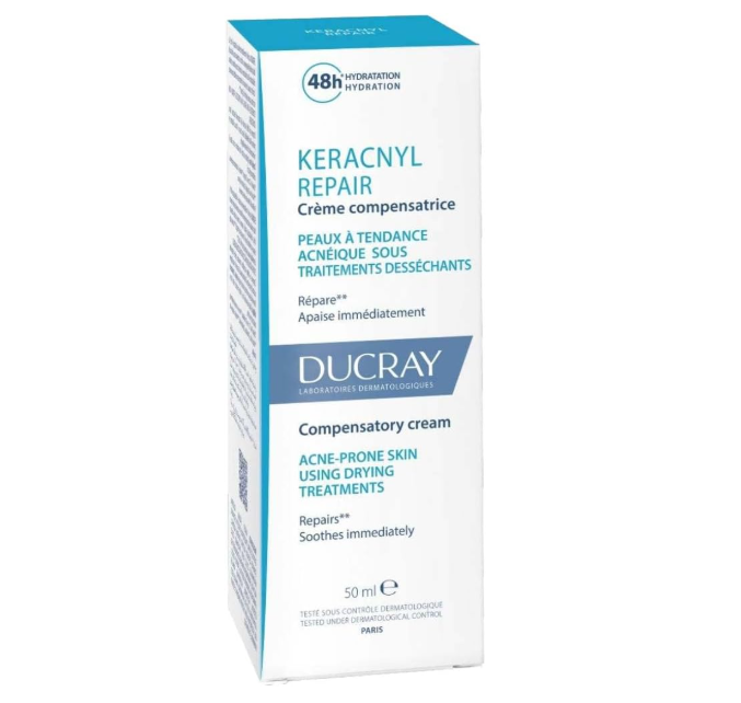 Ducray Keracnyl Repair Cream 48H of Hydration 50ml