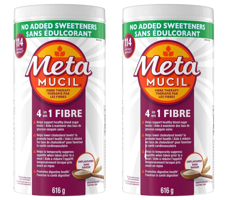 Metamucil 4-in-1 No Added Sweeteners Fibre Therapy 2 x 114 doses