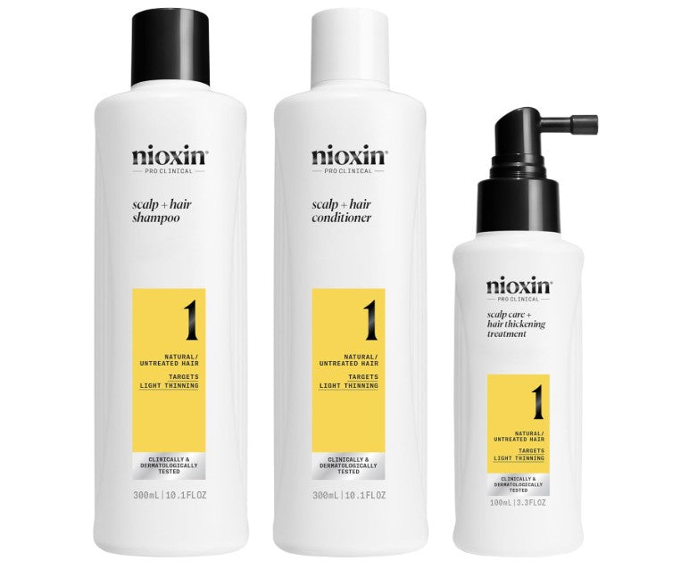 Nioxin Scalp + Hair Thickening System 1 Loyalty Kit 300+300+100ml