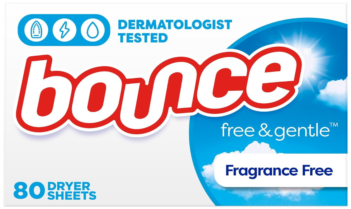 Bounce Free & Gentle Fragrance Free Sheets 80Count
