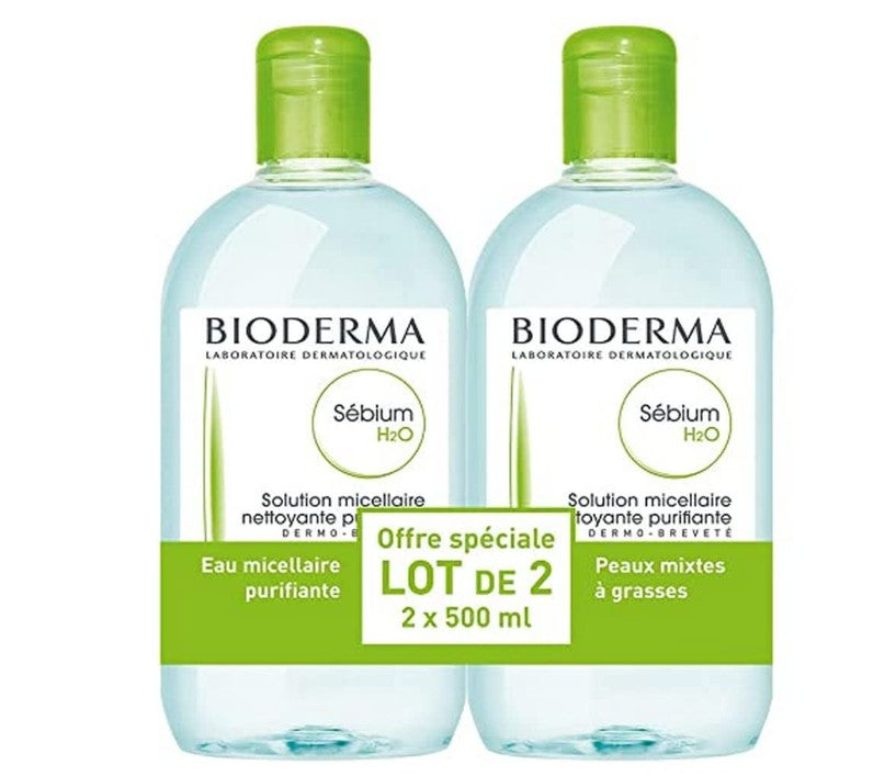Bioderma Sébium H2O Micellar Solution 2 x 500ml