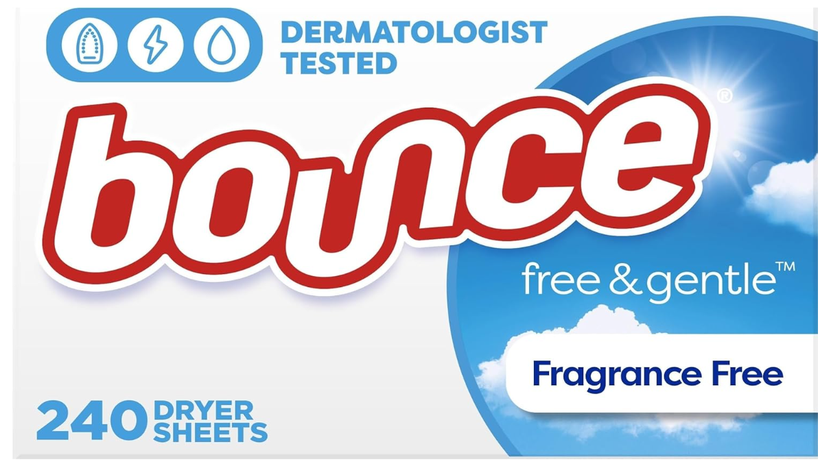 Bounce Free & Gentle Fragrance Free Sheets 240 Count