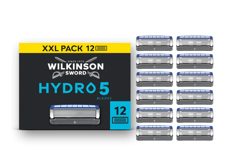 Wilkinson Sword Hydro 5 Men's Razor Blade Refills 12 Count XXL Pack