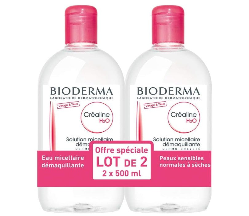 Bioderma Créaline H2O Micellar Solution 500ml Twin Pack