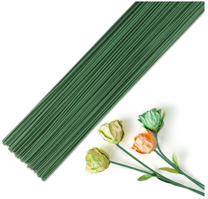 Fogcosy 100 Pcs Plastic Flower Artificial Floral Stems