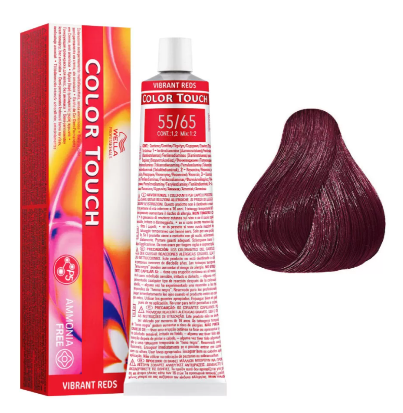 Wella Professionals Color Touch 55/65 Light Brown Intense Crimson/Mahogany 60ml