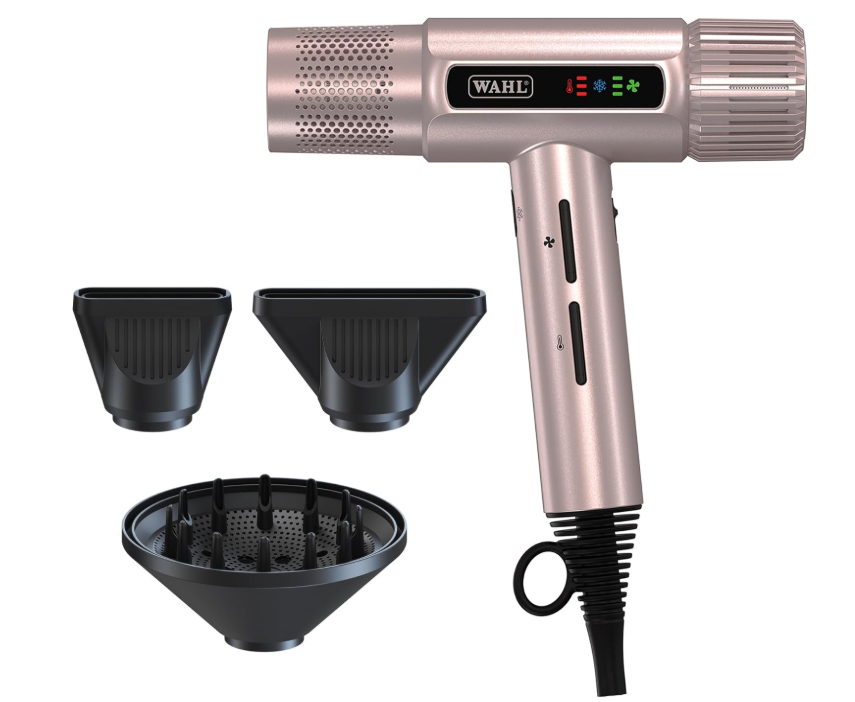 Wahl Vanquish Rose Gold Hair Dryer – Lightweight with LED Display