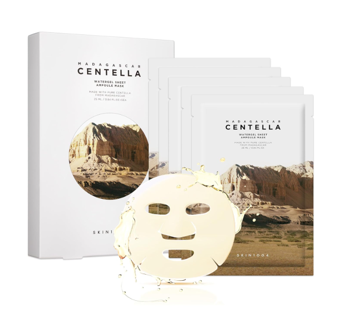 SKIN1004 Madagascar Centella Watergel Sheet Ampoule Mask 25ml (Pack of 5)