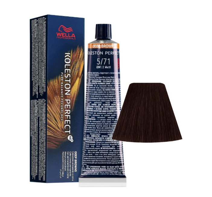Wella Professionals Koleston Perfect Me+ 5/71 Light Brown Brown Ash 60ml