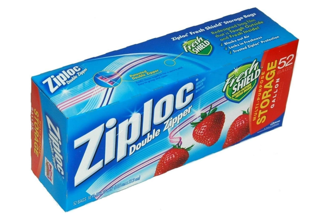 Ziploc Double Zipper Gallon Storage Bags 52ct