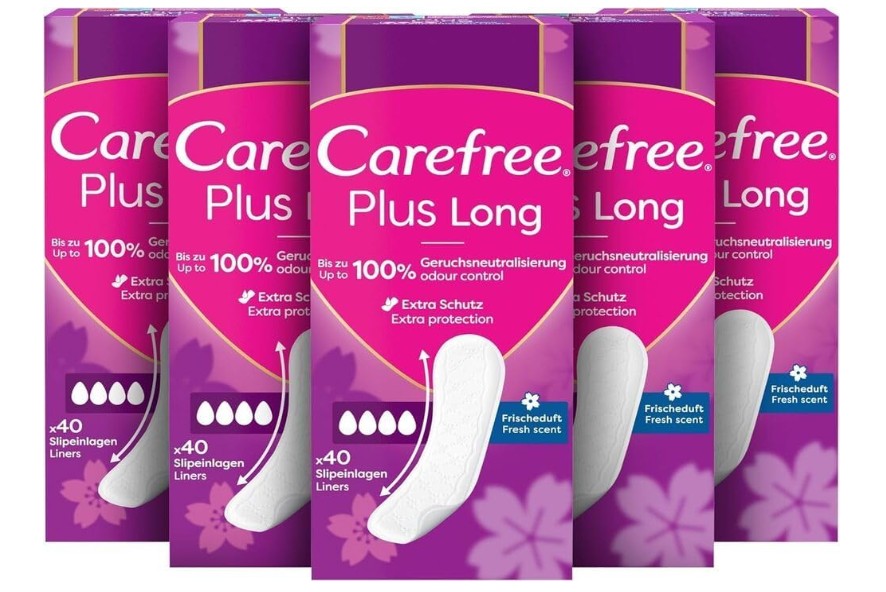 Carefree Plus Long Pantiliners with Light Fragrance 5x40