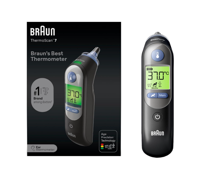 Braun ThermoScan 7 Ear Thermometer Black
