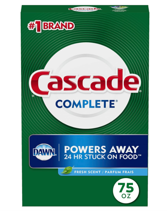 Cascade Complete Powder Allin1 Dishwasher Detergent 75oz