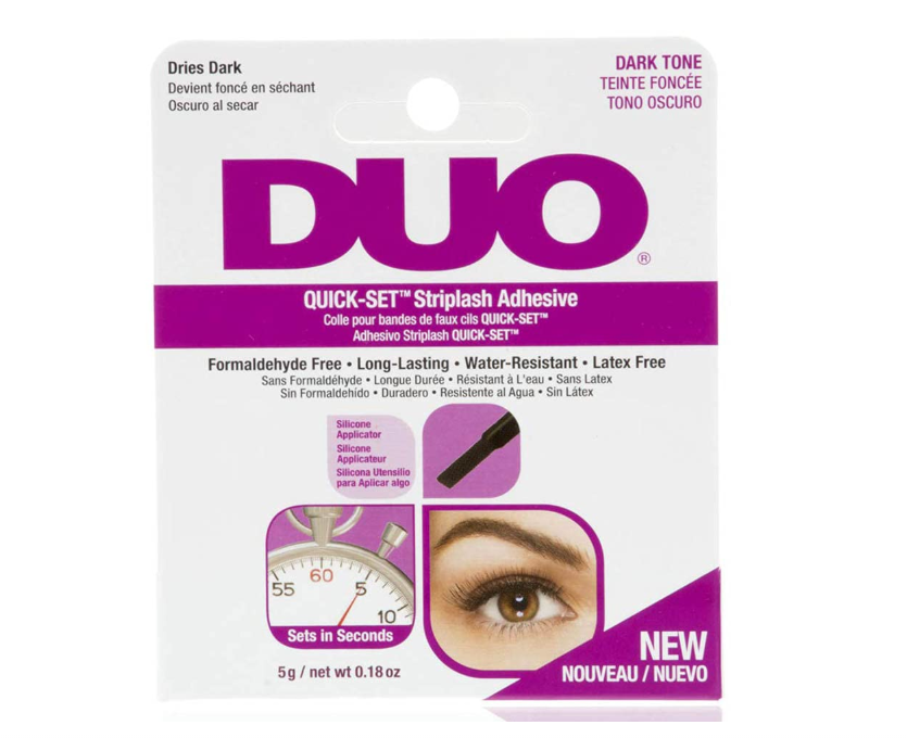 DUO Quick-Set Lash Glue Purple Striplash Adhesive Dark Tone Latex Free 5g