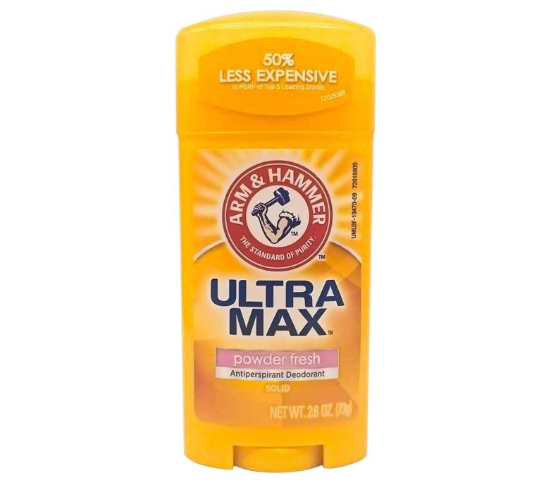 Arm &amp; Hammer UltraMax Antiperspirant Deodorant Solid, Power Fresh 2.6oz
