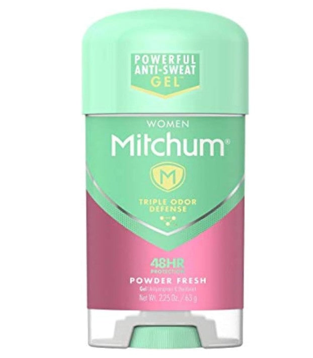 Mitchum Women Powder Fresh Antiperspirant Deodorant Gel 2 x 63g