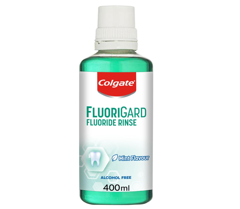 Colgate Fluorigard Fluoride Rinse Mint Flavour Alcohol Free 400ml