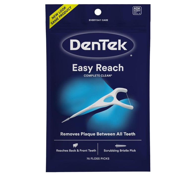 Dentek Complete Clean Easy Reach Floss Picks 75pcs
