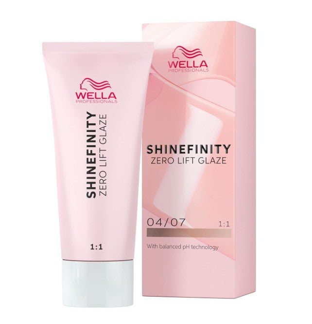 Wella Professionals Zero Lift Shinefinity Glaze 04/07 Natural Bitter 60ml