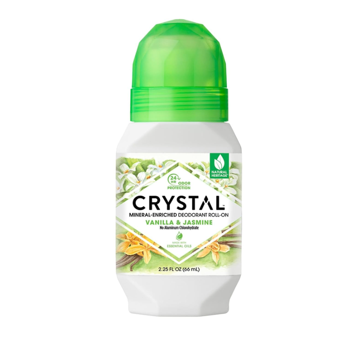 Crystal Essence Mineral Deodorant Roll-On Vanilla Jasmine 66ml