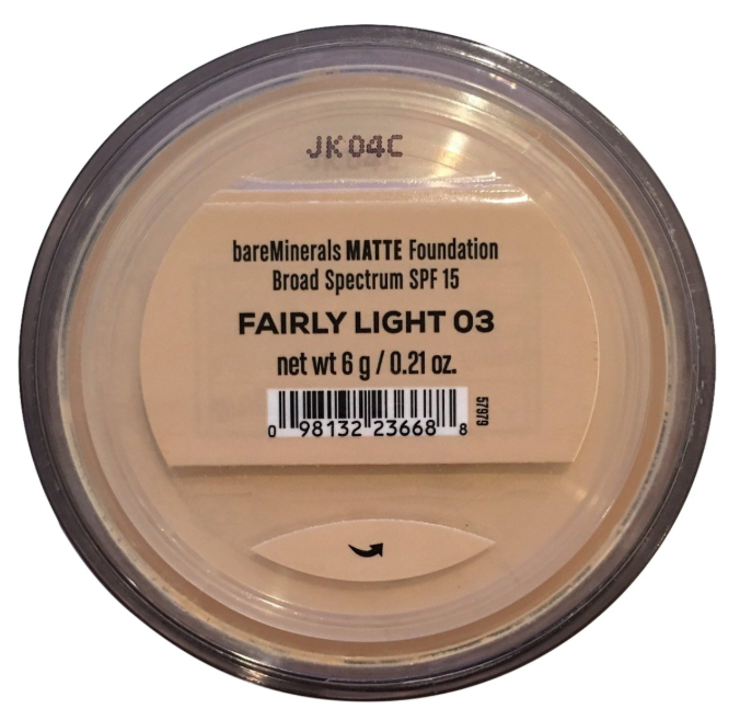 BareMinerals Matte SPF 15 Foundation Fairly Light 03 6g
